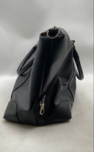 Load image into Gallery viewer, Michel Germain Womens Black Inner Pockets Double Handle Weekender Duffle Bag
