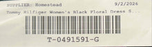 Load image into Gallery viewer, Tommy Hilfiger Womens Black Floral Sleeveless Back Zip Fit &amp; Flare Dress Size 8
