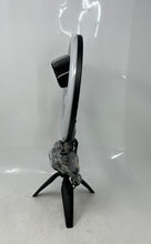 Load image into Gallery viewer, Ubeesize Black LED Ring Light Tripod Adjustable Holder Desk Stand Powers On
