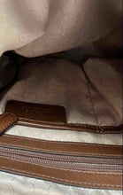 Load image into Gallery viewer, Michael Kors Womens Brown Signature Print Shoulder Tote Purse
