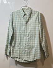 Load image into Gallery viewer, Brooks Brothers Mens Milano Green Plaid Cotton Long Sleeve Button-Up Shirt Sz M
