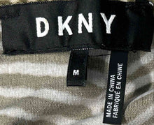 Load image into Gallery viewer, DKNY Womens Green Beige Floral Print Round Neck Blouse Top Size Medium
