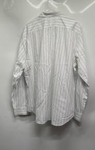 Load image into Gallery viewer, Banana Republic Mens White Blue Striped Cotton Camden Fit Button-Up Shirt Sz XL
