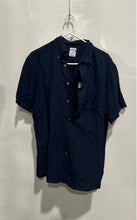 Load image into Gallery viewer, Brooks Brothers Mens Dark Blue Short Sleeve Collared Button-Up Shirt Size M
