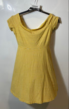 Load image into Gallery viewer, Old Navy Womens Yellow White Striped Off-The-Shoulder Mini Dress Size S
