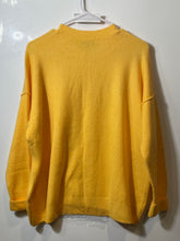 Load image into Gallery viewer, Vince Camuto Womens Yellow Ribbed Long Sleeve Knitted Pullover Sweater Size S
