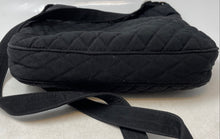 Load image into Gallery viewer, Vera Bradley Womens Black Quilted Zipper Adjustable Strap Crossbody Purse
