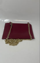 Load image into Gallery viewer, Alberta Di Canio Womens Red Gold Chain Strap Mini Shoulder Crossbody Bag

