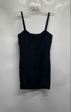 Load image into Gallery viewer, Liz Claiborne Womens Black Spaghetti Strap Back Zip Mini Dress Size 10
