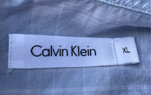 Load image into Gallery viewer, Calvin Klein Mens Light Blue Plaid Cotton Long Sleeve Button-Up Shirt Size XL
