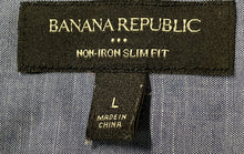 Load image into Gallery viewer, Banana Republic Mens Blue Long Sleeve Button-Up Shirt Size Large
