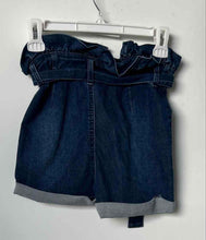 Load image into Gallery viewer, Guess Womens Blue Denim Belted Pockets Flat Front Paperbag Shorts Size 24
