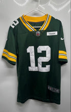 Load image into Gallery viewer, Nike Mens Green Yellow Green Bay Packers Rodgers #12 Short Sleeve NFL Jersey S
