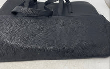Load image into Gallery viewer, Kenneth Cole Reaction Womens Black Leather Double Handle Shoulder Tote Bag
