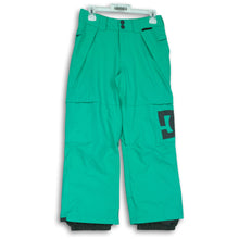 Load image into Gallery viewer, DG Mens Green Flat Front Pockets Activewear Snowboard Ski Pants Size Medium
