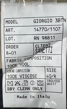 Load image into Gallery viewer, Giorgio Sanetti Mens Brown Long Sleeve Notch Lapel Three-Button Blazer Size 40/R
