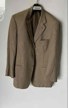 Load image into Gallery viewer, Ferretti Uomo Mens Brown Notch Lapel Single-Breasted Three-Button Blazer Sz 42R
