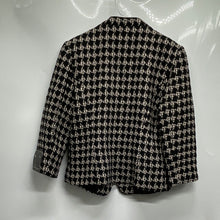 Load image into Gallery viewer, Banana Republic Womens Black White Printed One-Button Blazer 8P With Tags
