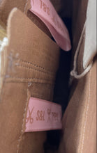 Load image into Gallery viewer, Sam &amp; Libby Womens Beige Leather Round Toe Side Zip Cowboy Western Boots Sz 9.5

