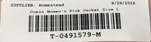 Load image into Gallery viewer, Guess Womens Pink Long Sleeve Zipper Pockets Full-Zip Jacket Size Large
