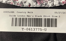 Load image into Gallery viewer, Guide London Mens Black Short Sleeve Crew Neck Pullover T-Shirt Size Small

