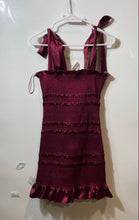 Load image into Gallery viewer, Cotton Candy LA Womens Burgundy Sleeveless Pullover Mini Dress Size S With Tag
