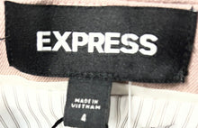 Load image into Gallery viewer, Express Womens Pink Long Sleeve Pockets One-Button Blazer Size 4
