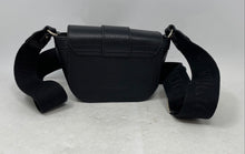 Load image into Gallery viewer, True Religion Womens Black Leather Detachable Strap Flap Magnetic Crossbody Bag
