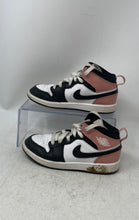 Load image into Gallery viewer, Nike Kids Air Jordan 1 Mid DQ8424-100 White Pink Black Sneakers Shoes Size 13C
