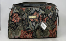 Load image into Gallery viewer, Jordache Womens Multicolor Floral Zipper Double Rolled Top Handles Tote Bag
