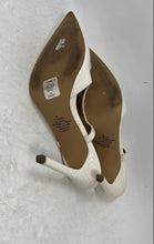 Load image into Gallery viewer, Express Womens Beige Pointed Toe Buckle Stiletto Slingback Heels Size 8
