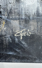 Load image into Gallery viewer, Gray And Black Abstract Canvas Art Painting Signed By Stabio Wall Decor
