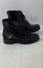 Load image into Gallery viewer, Madden Girl Womens Darria DARR01J1 Black Leather Lace-Up Combat Boots Size 8 M
