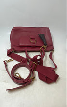 Load image into Gallery viewer, Steve Madden Womens Bmavvy Red Faux Leather Tassel Crossbody Strap Satchel Bag
