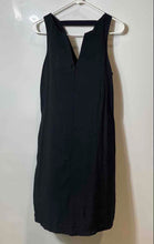 Load image into Gallery viewer, Banana Republic Womens Black Sleeveless Split Neck Shift Dress Size Small
