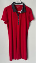 Load image into Gallery viewer, Tommy Hilfiger Womens Red Short Sleeve Collared Polo Dress Size Large
