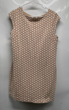 Load image into Gallery viewer, Ann Taylor Womens Beige White Printed Sleeveless Back Zip Mini Dress Size 8

