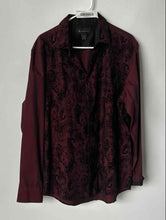 Load image into Gallery viewer, INC International Concepts Mens Brown Floral Long Sleeve Button-Up Shirt Size L
