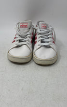 Load image into Gallery viewer, Adidas Girls Grand Court EG5136 White Pink Low Top Lace-Up Sneaker Shoes Size 3
