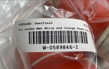 Load image into Gallery viewer, Nike Womens Air Jordan 1 Mid BQ6472-108 White And Orange Sneaker Shoes Size 8.5
