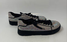 Load image into Gallery viewer, Cape Robbin Womens Black Rhinestone Low Top Lace-Up Sneaker Shoes Size 11
