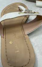 Load image into Gallery viewer, Kate Spade New York Womens Cassia White Leather Slip-On Thong Sandals Size 9B
