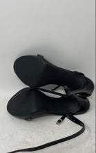 Load image into Gallery viewer, Steve Madden Womens Wafer Black Open Toe Stiletto Ankle Strap Heels Size 8.5 M
