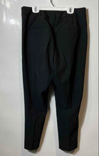 Load image into Gallery viewer, New York &amp; Company Womens Black Flat Front Straight Leg Ankle Pants Size 12

