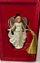 Load image into Gallery viewer, Lenox White Engraved Christmas Decorative Angel Figure Ornament With Box

