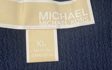 Load image into Gallery viewer, Michael Kors Womens Blue Short Sleeve Surplice Neck Blouse Top Size XL
