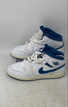 Load image into Gallery viewer, Nike Boys Air Jordan 1 Mid SE FN7432-141 White Leather Sneakers Shoes Size 7Y
