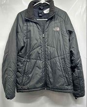 Load image into Gallery viewer, The North Face Mens Gray Long Sleeve Mock Neck Quilted Puffer Jacket Size M
