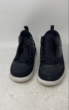 Load image into Gallery viewer, Nike Boys Air Jordan Fadeaway Black Mid Top Sneaker Shoes Size 12C Missing Laces
