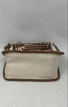 Load image into Gallery viewer, Steve Madden Womens White Brown Detachable Strap Crossbody Bag
